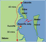 Getting Moreton Island Map